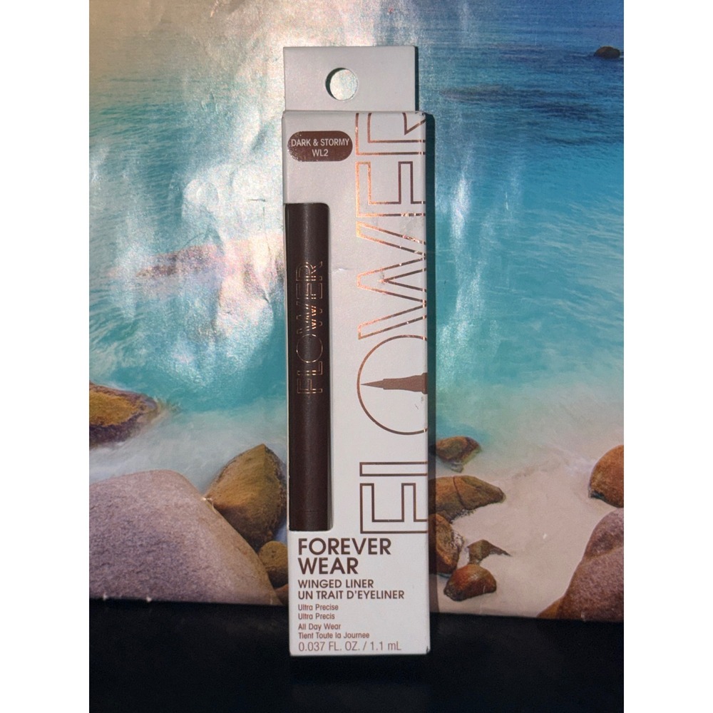 Flower Beauty Forever Wear Winged Liner Dark & Stormy WL2 Brown Liquid Eyeliner